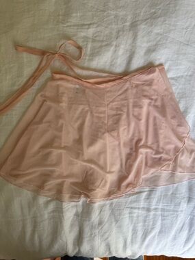 Los Angeles Apparel Pale Pink Wrap Skirt